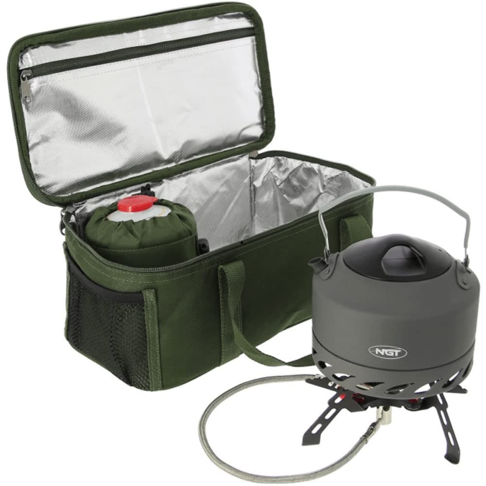 NGT Brew Tea Kit Accessory Camping Bag For Stove Cooking Equipment Carp Fishing Tackle
