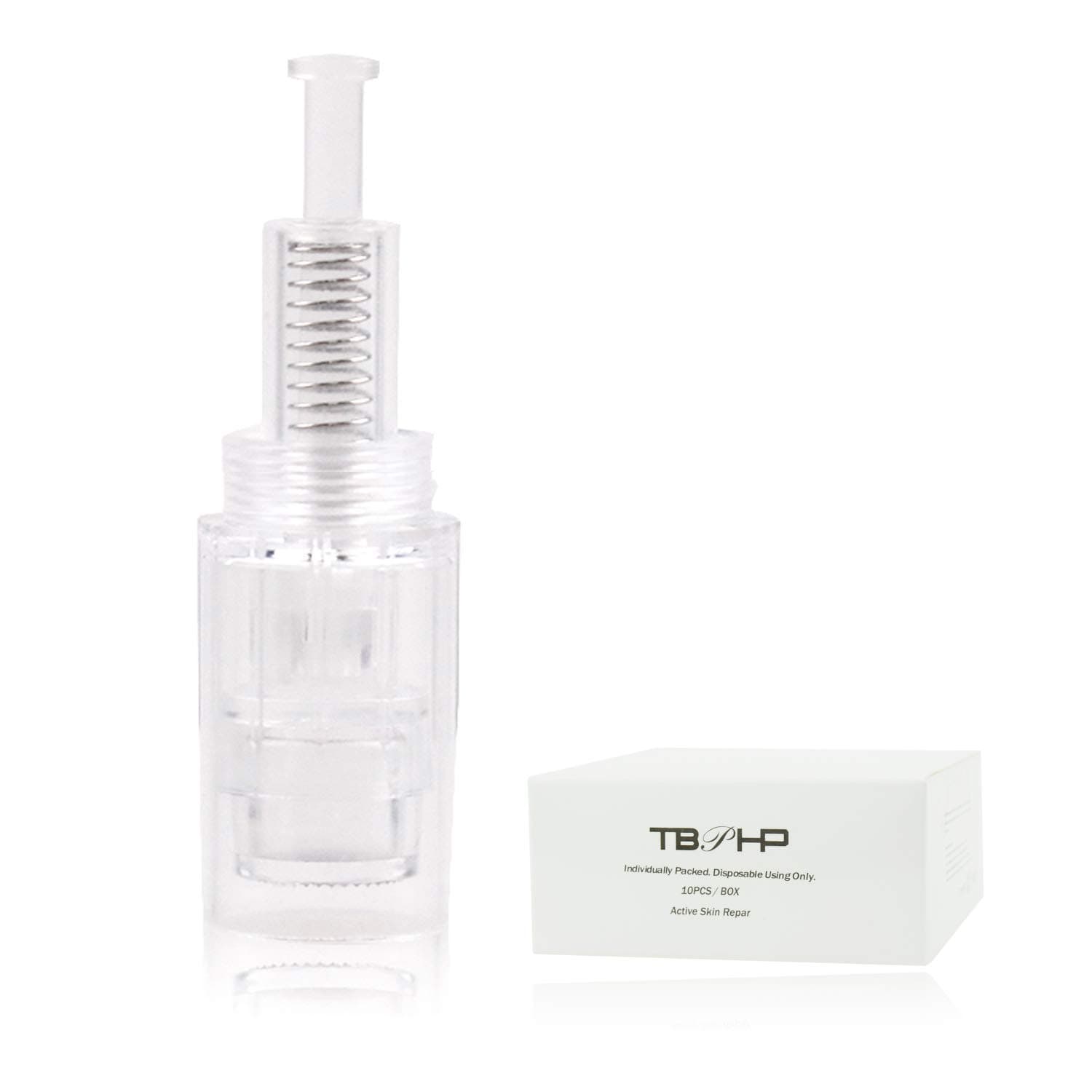 TBPHP Round Nano Painless Needle Cartriges for Powder silver pen for Skin Rejuvenation, 10 pack