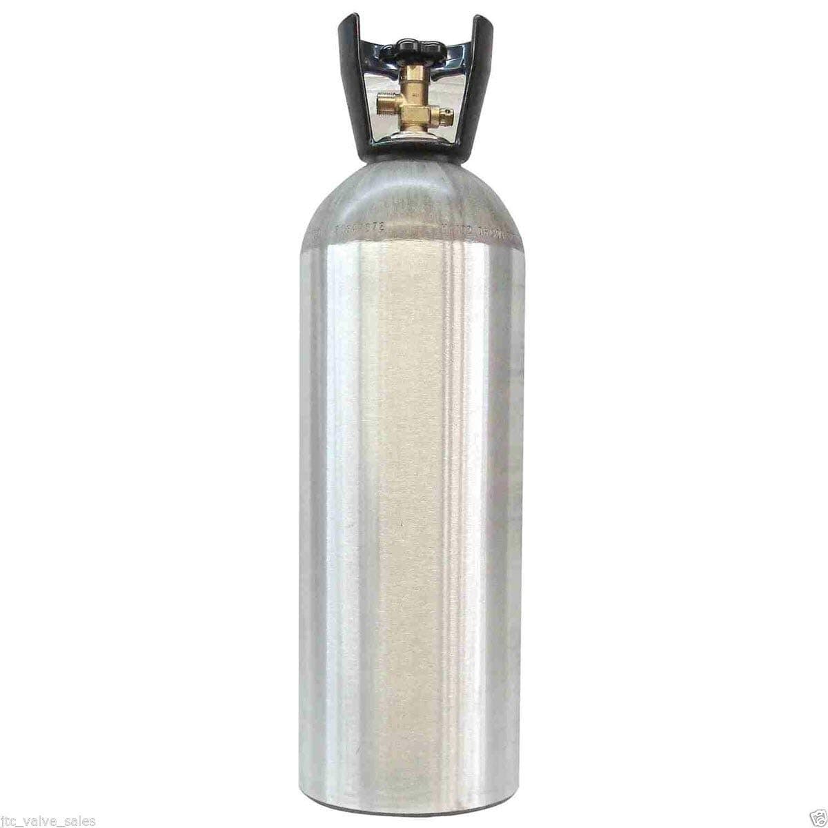 New 20 lb Aluminum CO2 Cylinder with Handle and New CGA320 Valve by Beverage Elements