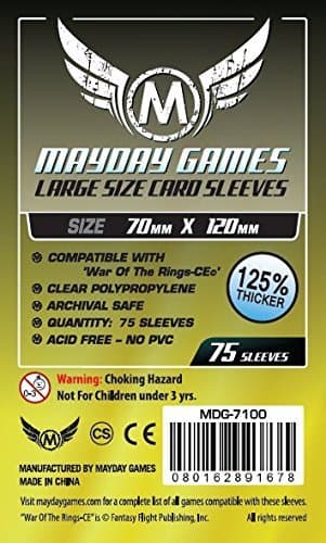 Mayday Games 75 MayDay 67-70 x 120 War of The Rings-CE - Special Large Sized Card Sleeves