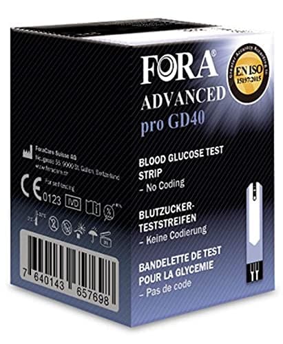 Advanced Pro GD40 Blood Glucose/ß-Ketone Meter (Blood Glucose Strips x 50)