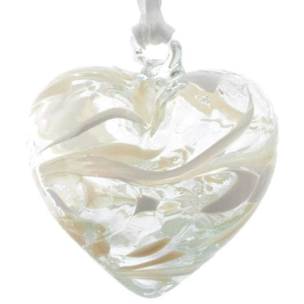 Milford Heart Ornament - April Birthstone - Diamond - Heart-Shaped Hanging Ornament