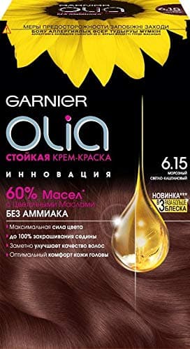 OLIA PERMANENT HAIR COLOUR NO AMMONIA 6.15 Frozen Light Brown