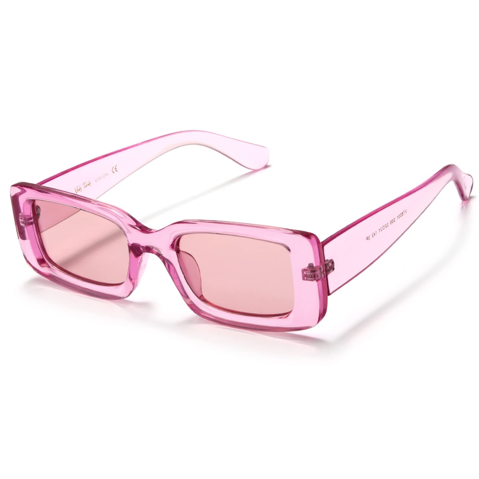 Veda Tinda VisionRectangle Sunglasses Men Tinted Polarized Big Square Retro 90s Vintage y2k Glasses for Women UV Protection