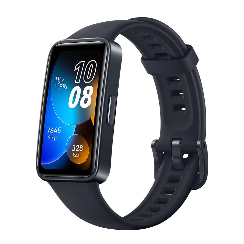 Band 8 Fitness Watch - Ultra Thin Smart Band design with Up to 2 Weeks Battery Life Activity Trackers Compatible with Android & iOS with Full Health Management & Sleep Tracking -Midnight Black