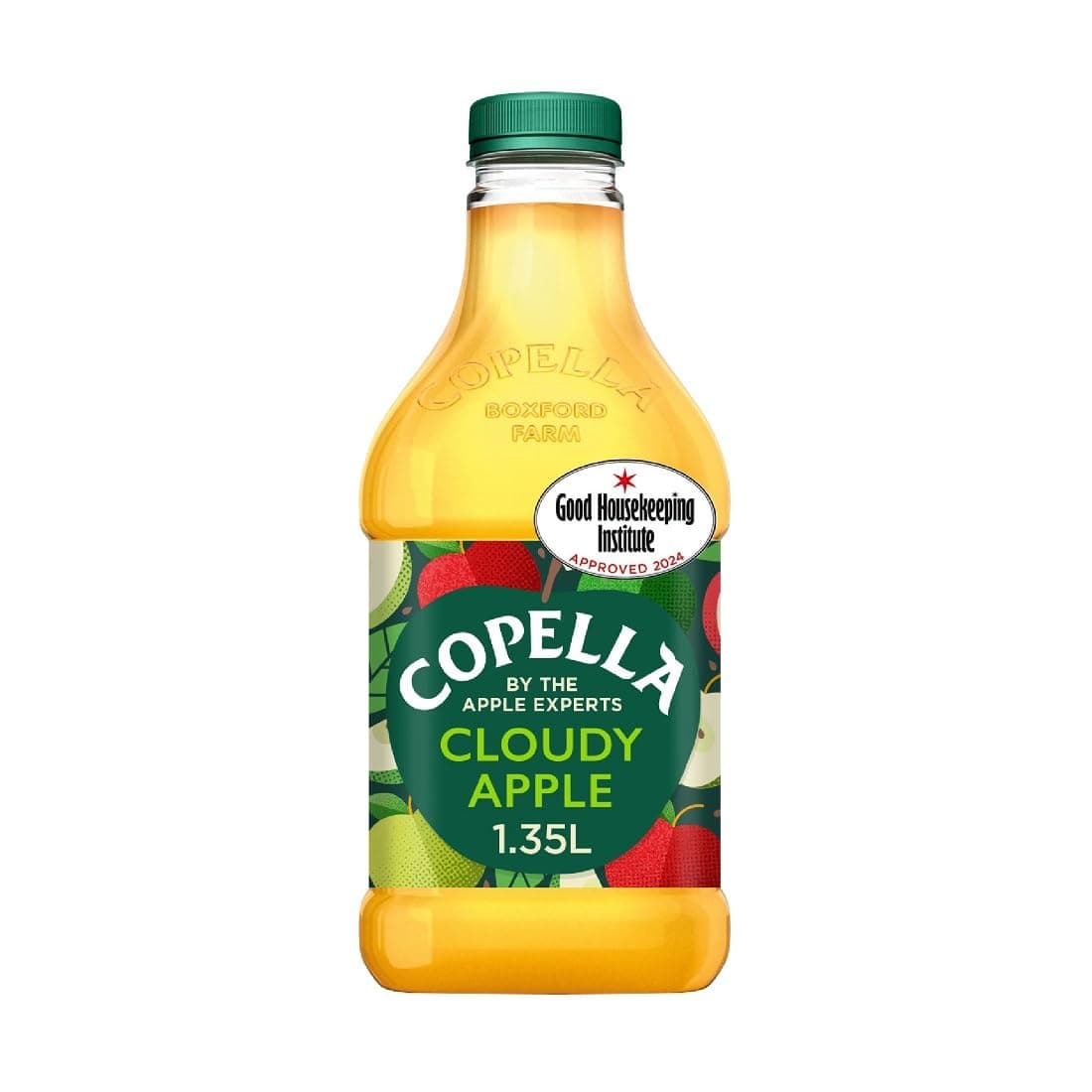 Copella - Cloudy Apple - Award Winning Fresh Fruit Juice from Tasty Handpicked Seasonal Apples - Contains Vitamin C - Breakfast Drinks, Juice Bottles, Kids Drinks - 1.3L