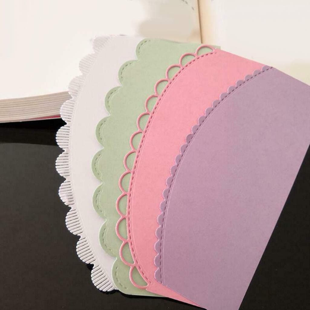 Metal Cutting Dies Semicircle Border Stencil Scrapbooking Emboss Template DIY Paper Cards Album Craft Mold - Silver