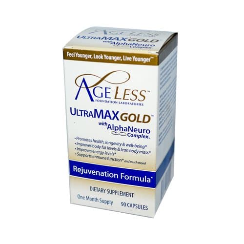 Ageless Foundation UltraMAX Gold With AlphaNeuro Complex - 90 Capsules by Ageless Foundation