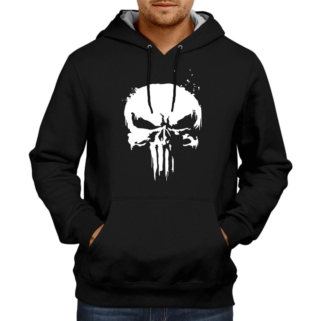 GameReservesSuper Hero Punisher 100% Cotton Hoodies for Men