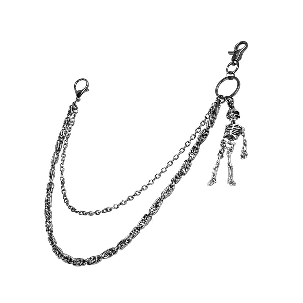 Skeleton Wallet Chain Biker Jean Pocket Chain Unisex Pant Trouser Skull Chain for Men Women