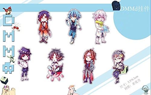 Dramatical Murder DMMd Noiz knitted Key Ring Cute Cosplay Keychain Pendants 7pcs