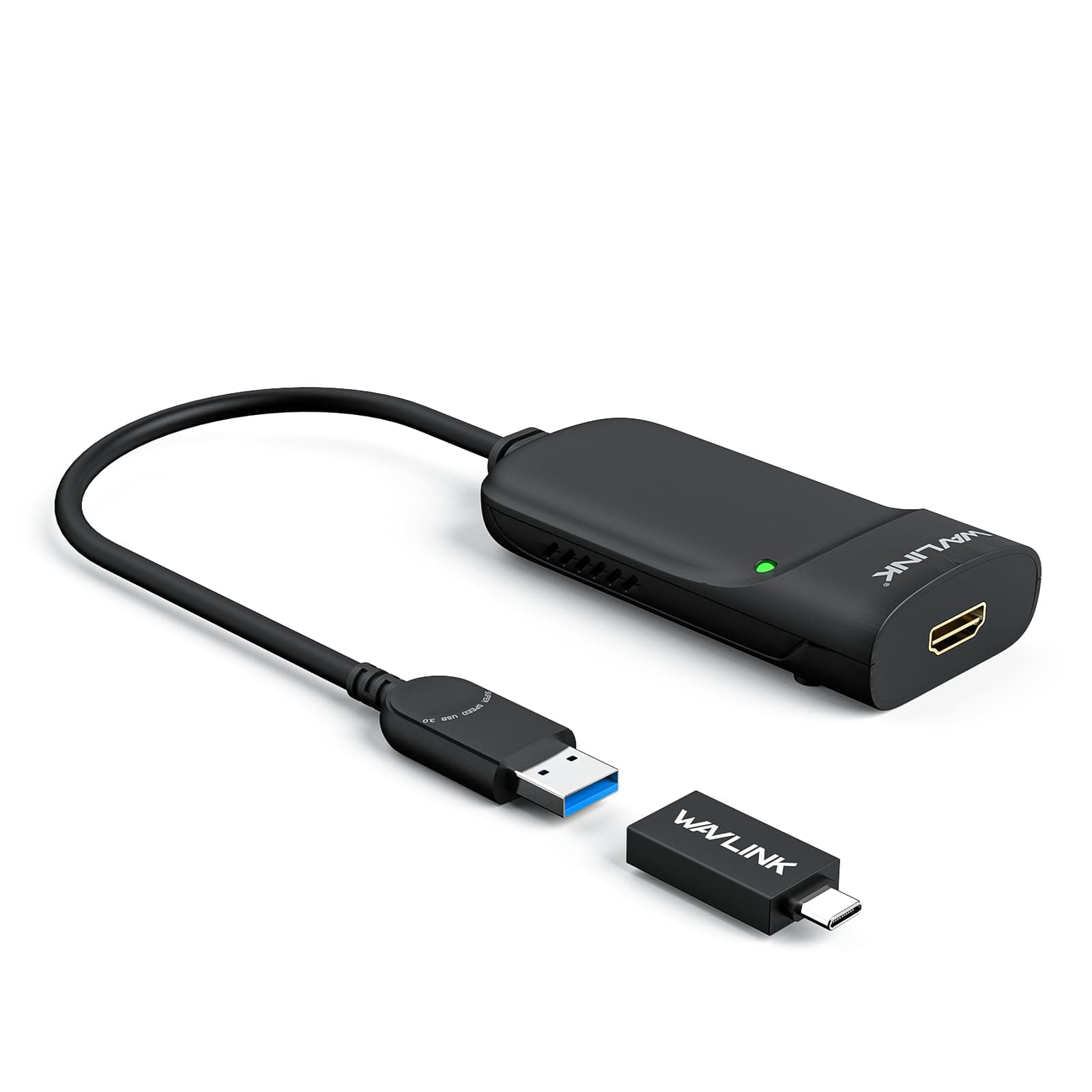 Wavlink USB 3.0HDMIマルチディスプレイアダプタ 解像度2048ｘ1152Windows10/8.1/8/7/XP/MacOS X/Linux対応