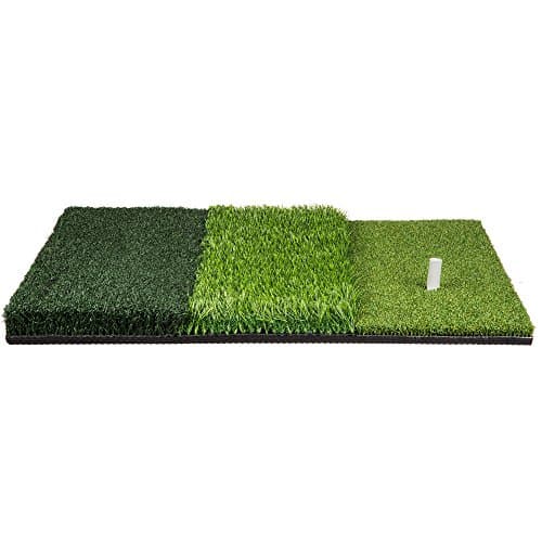 Golf Hitting Mat (25" x 16") Three Turf Types