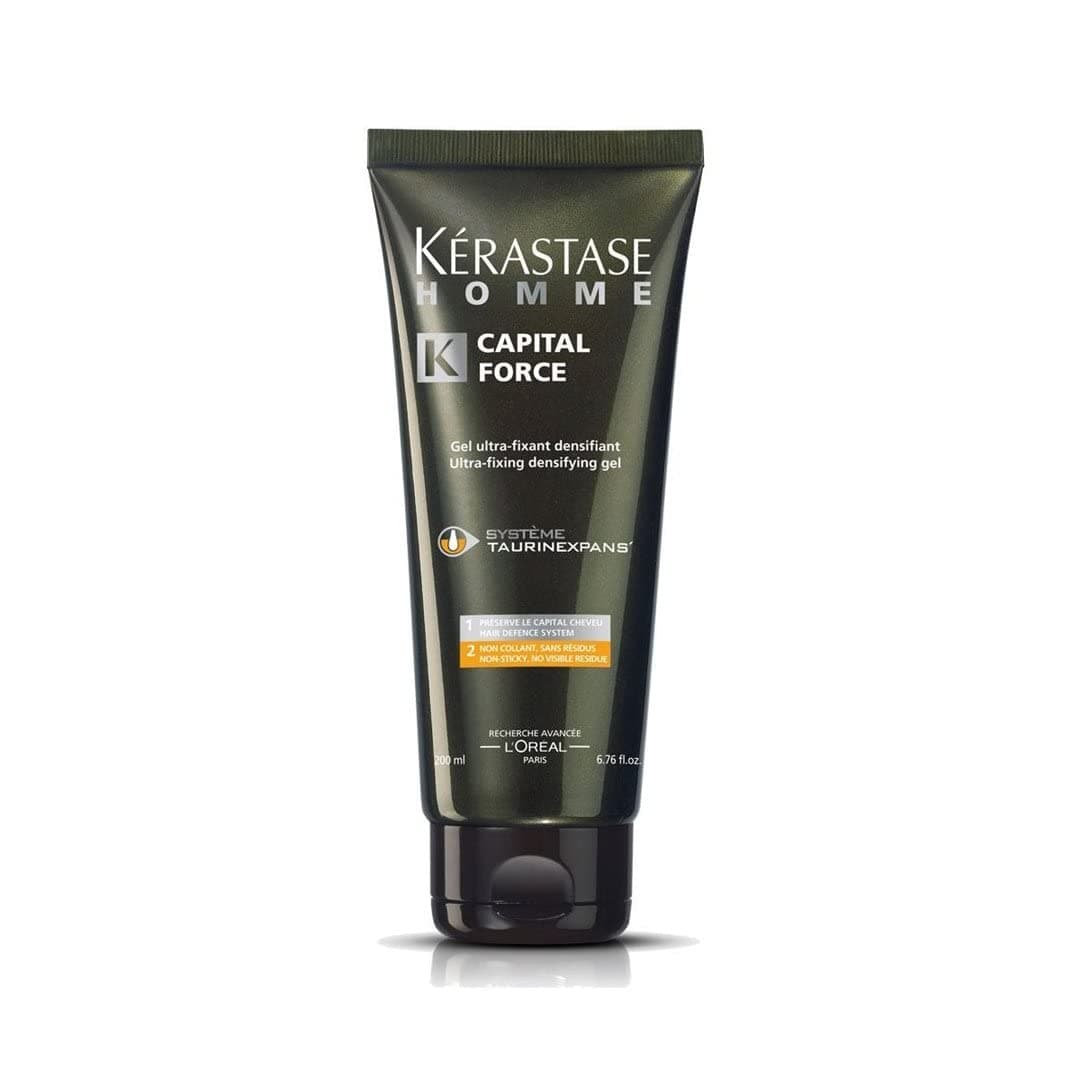 Kerastase Homme Capital Force Ultra-Fixing Densifying Gel for Men, 6.76 Ounce