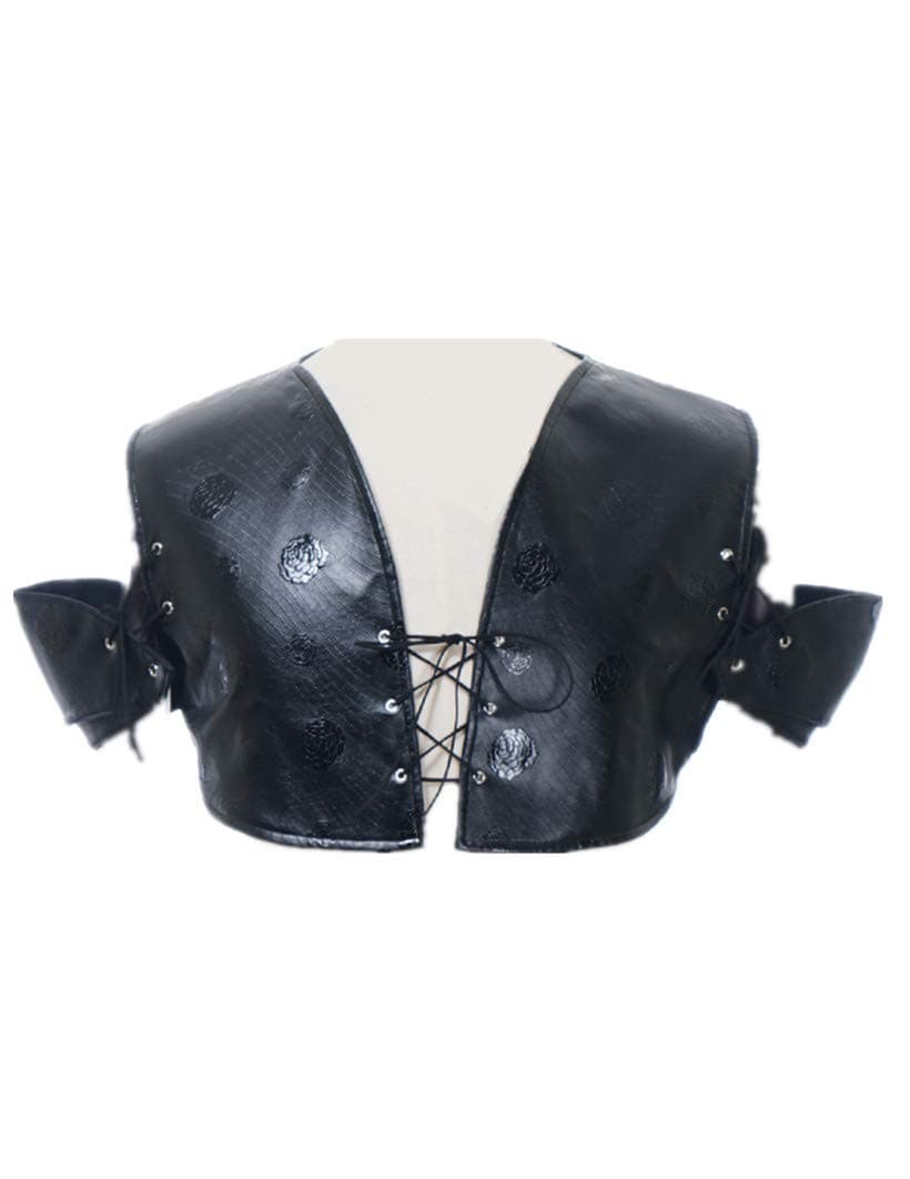 Exclusive Vintage Gothic Punk Middle Age Style Retro Armor Like Man Short Vest