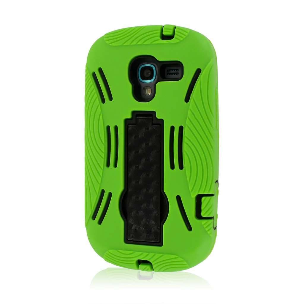 MPERO Impact XL Series Kickstand Case for Samsung Galaxy Exhibit T599 - Neon Green