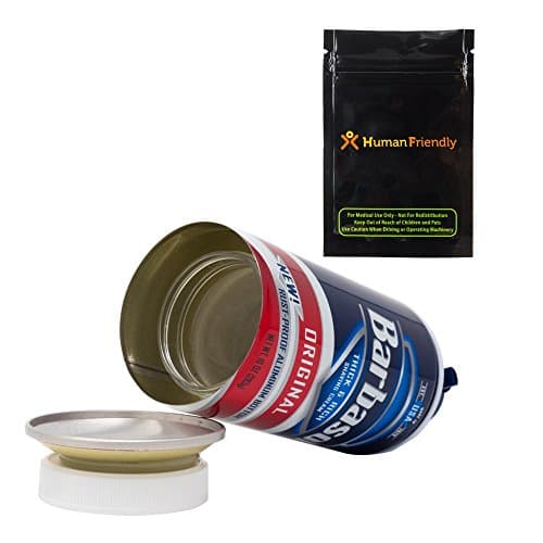 Barbasol Shaving Cream Diversion Safe Stash Container Can 10oz w HumanFriendly Smell-Proof Bag (Assorted Colors)