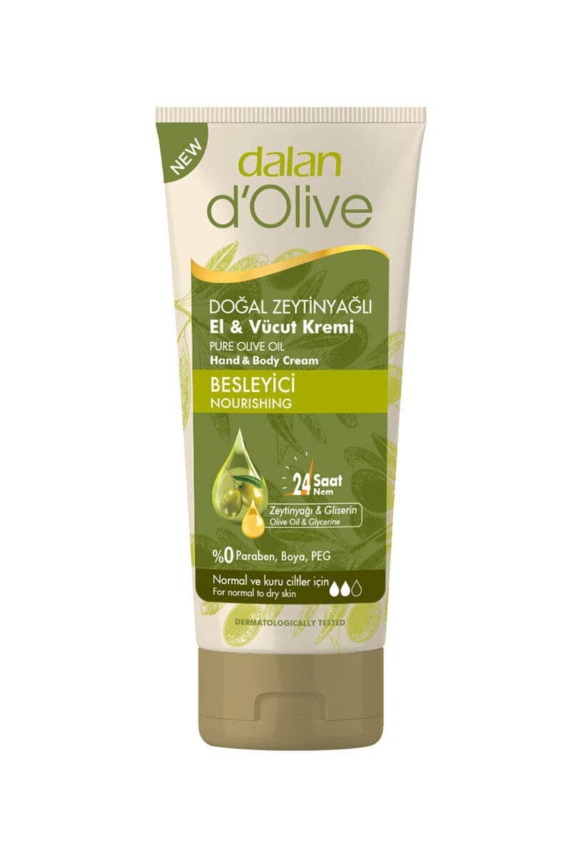 dalan d'Olive Hand and Body Cream Olive Oil Moisturizing Normal to dry skin Family Size Men Women 8.45 oz or 250 ml