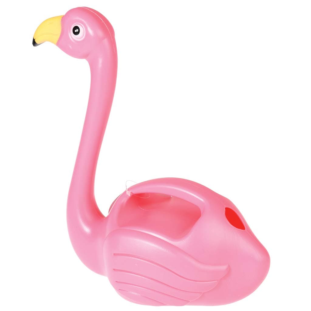 DecoDuke Flamingo Watering Can Decorative Elegant Pot for Indoor Outdoor House Plants Easy Pour Small Size Plastic 1.5L