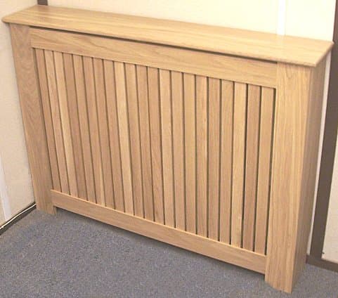 MADE TO MEASURE SOLID OAK SLATTED RADIATOR COVERS (70cm x 65cm x 15cm)