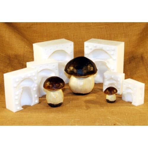 Mushroom Silicone Mold. Medium 4" high x 3.75" wide