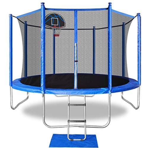 Blanketown 15FT 14FT 12FT Trampoline for Kids Trampoline with Enclosure Net,Basketball Hoop,Outdoor Trampoline for Kids