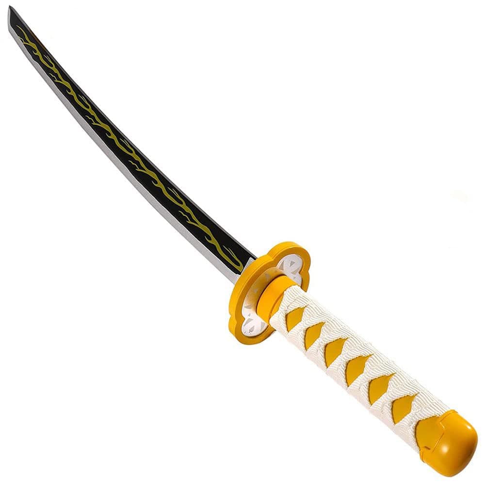 Demon Slayer Sword - Bamboo Cosplay Blade Agatsuma Zenitsu Halloween Cosplay Party Anime Christmas Stocking Filler Gift Birthday Gifts - Teen Child Size