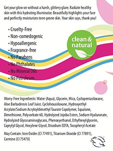 Frilliance Illuminating Cream, Hydrating Self Glow Highlighter, Cruelty Free Hypoallergenic for Teens of All Skin Types, 30 ml / 1 fl oz