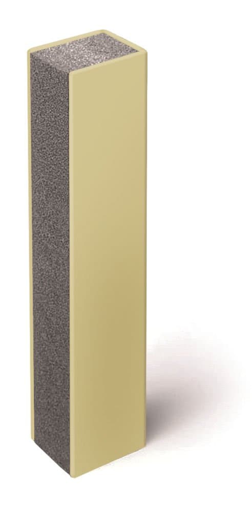 2 inch (50 mm), 3-Sided, Sandstone Quietjoint Acoustic Partition Closure, 10 foot (3 m) length