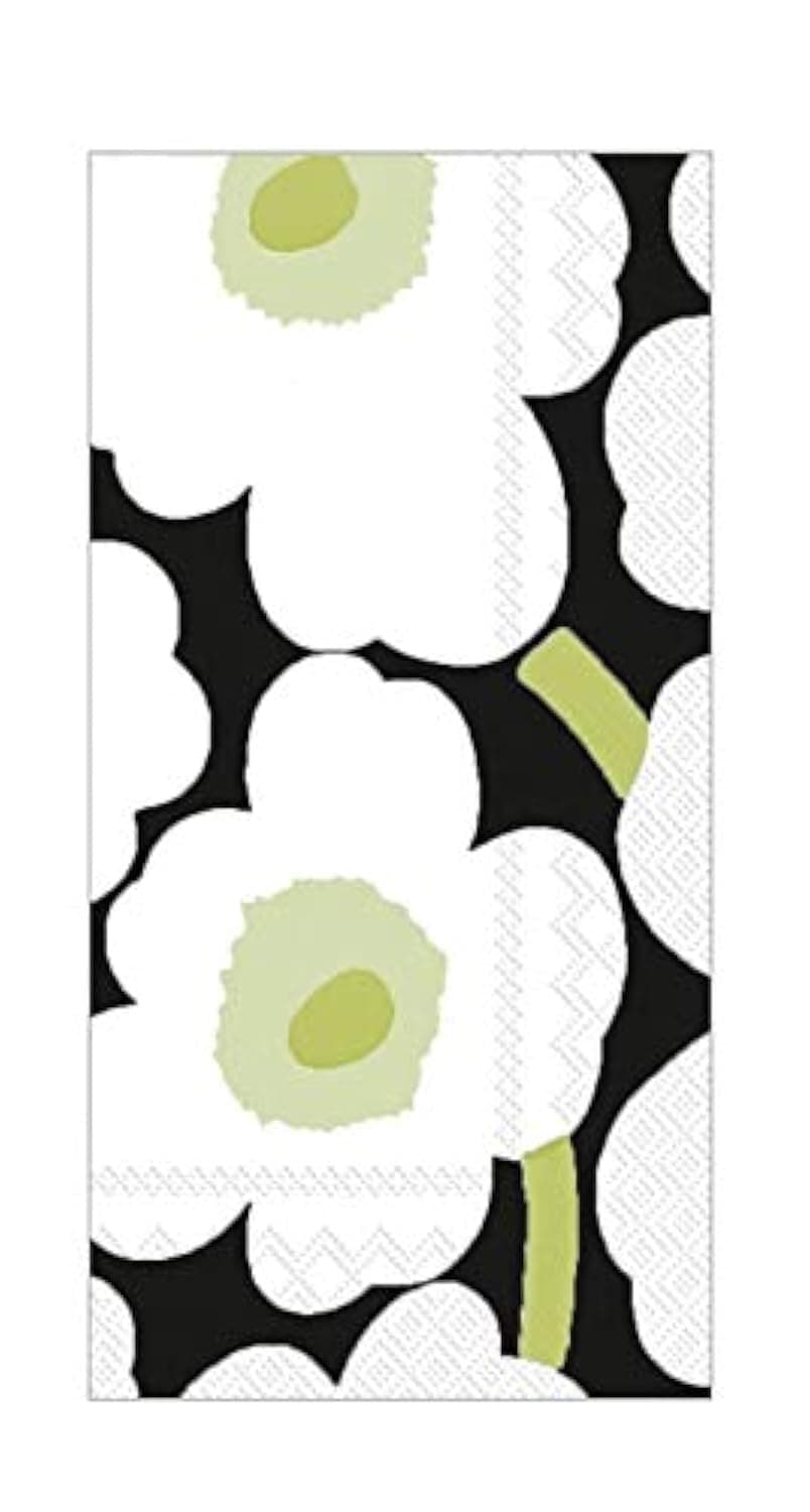 Boston InternationalMarimekko Hand Towels for Bathroom Paper Guest Towels Disposable Black and White Bathroom Decor Pak 32