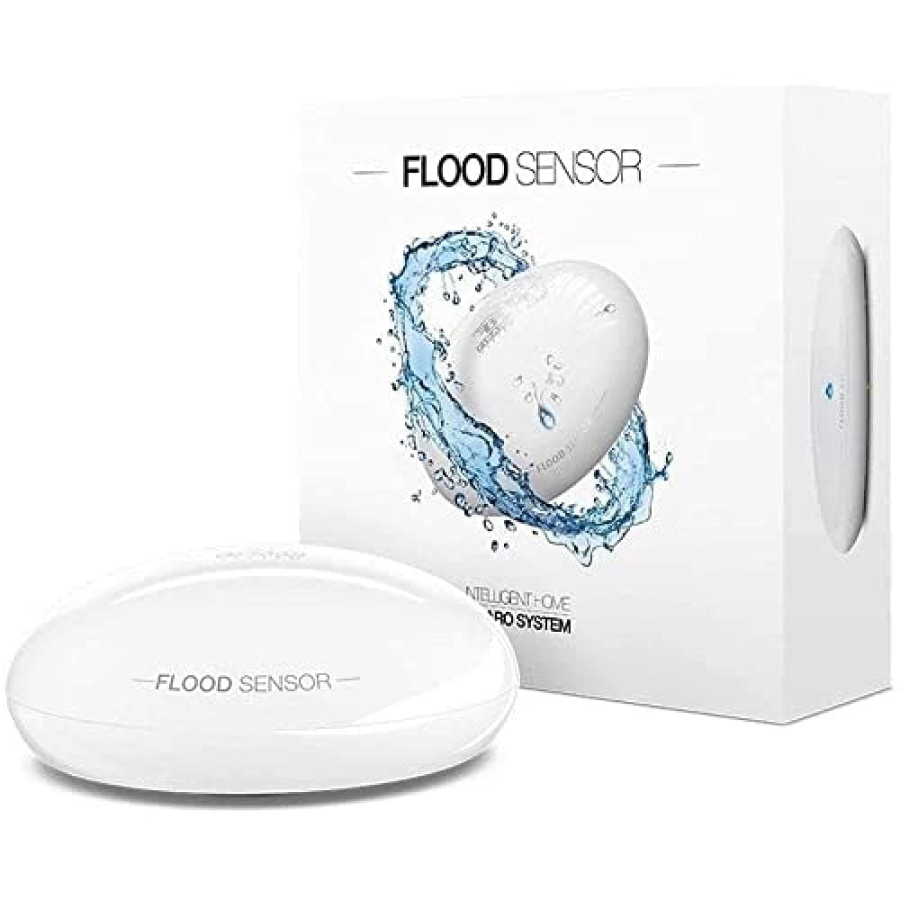 Flood Z-Wave Plus Water Leak, Freeze and Temperature Sensor, 3 V, White