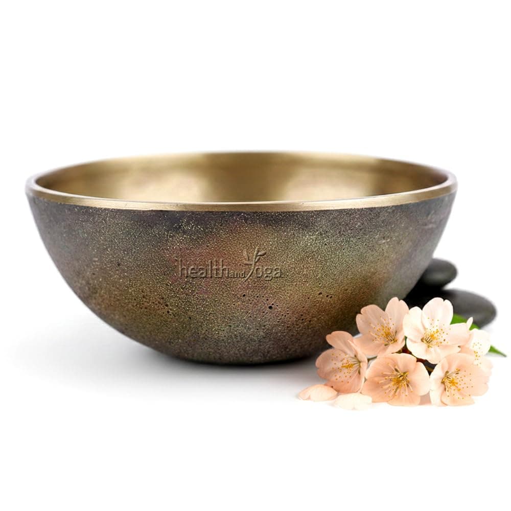 HealthAndYoga FootEase Kansa Vatki Bowl - Bronze Cup - Ayurveda Foot Detox Massager – Flamed Sanded Surface for Exfoliation - Eases Leg Pain and Fatigue – Relaxes and Induces Sleep(Bowl - Flamed)
