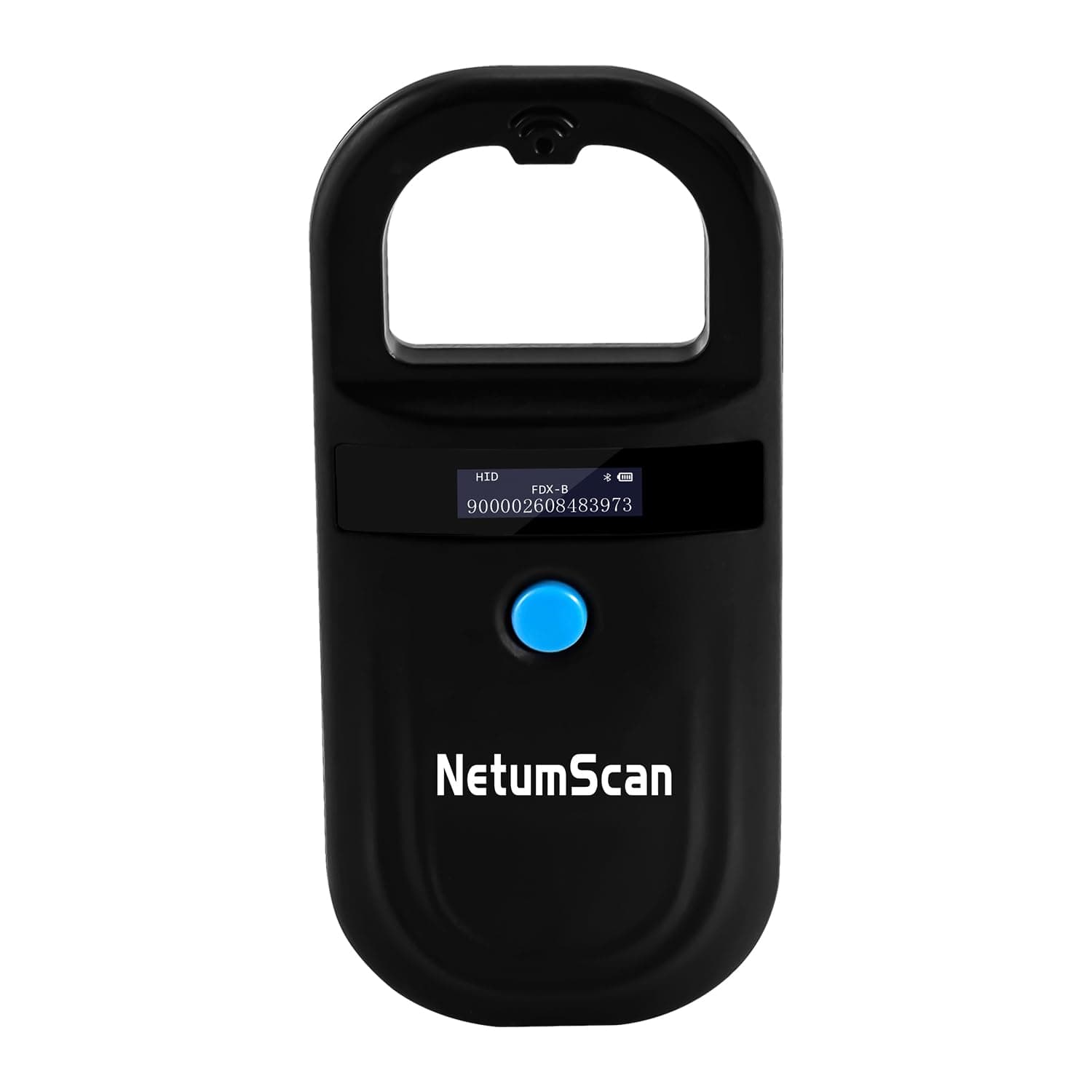NetumScan Pet Microchip Reader Scanner, RFID EMID Handheld Pet Chip ID Scanner Rechargeable Data Storage Animal Tag Scanner with Stable OLED Display for ISO 11784/11785,FDX-B and ID64 RFID