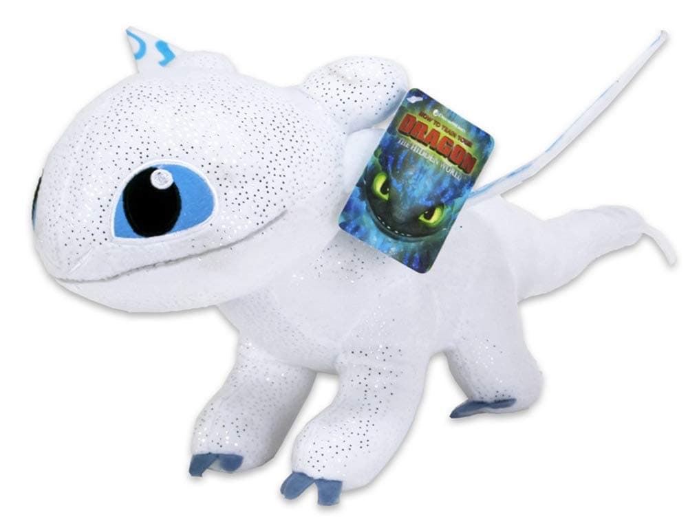 dreamworks Light Fury Plush Soft Toy with Glow in the Dark effect 12 How to train your dragon 3