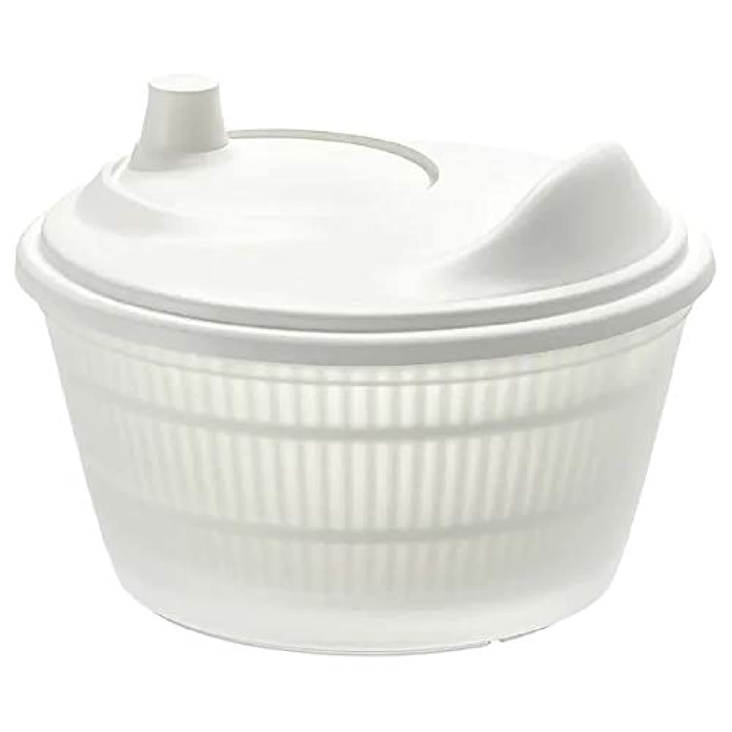 Salad Spinner with TSS Cotton Balls - White