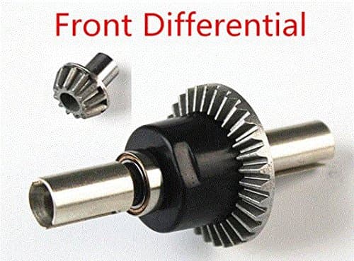 TOTS Wltoys 12428 12428-A 12428-B 12428-C RC Car Spare Parts Upgrade Metal Front Differential With 12T Drive Gear