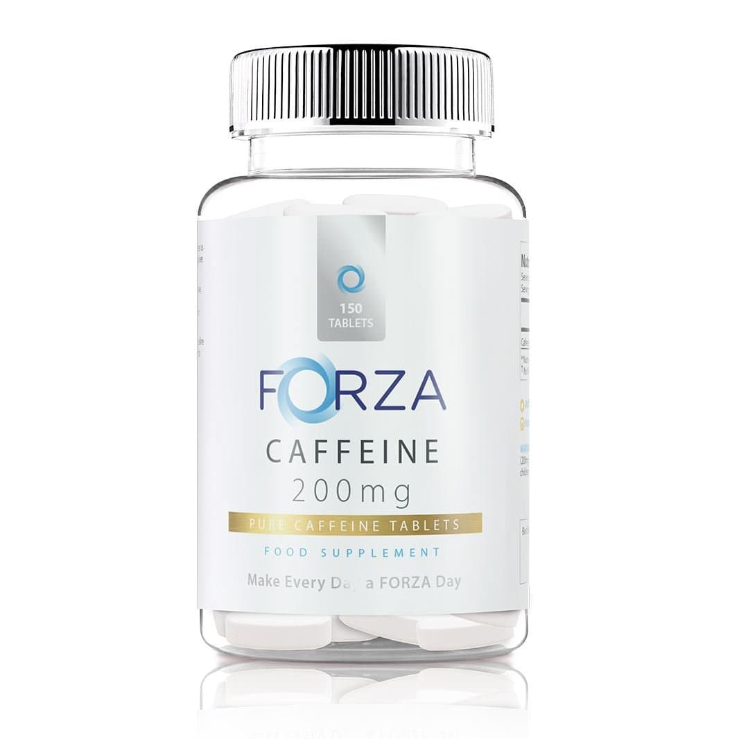Forza Caffeine Tablets - Pure Caffeine Energy Tablets - Strong Caffeine Pills for Energy Boost & Alertness - 150 Tablets