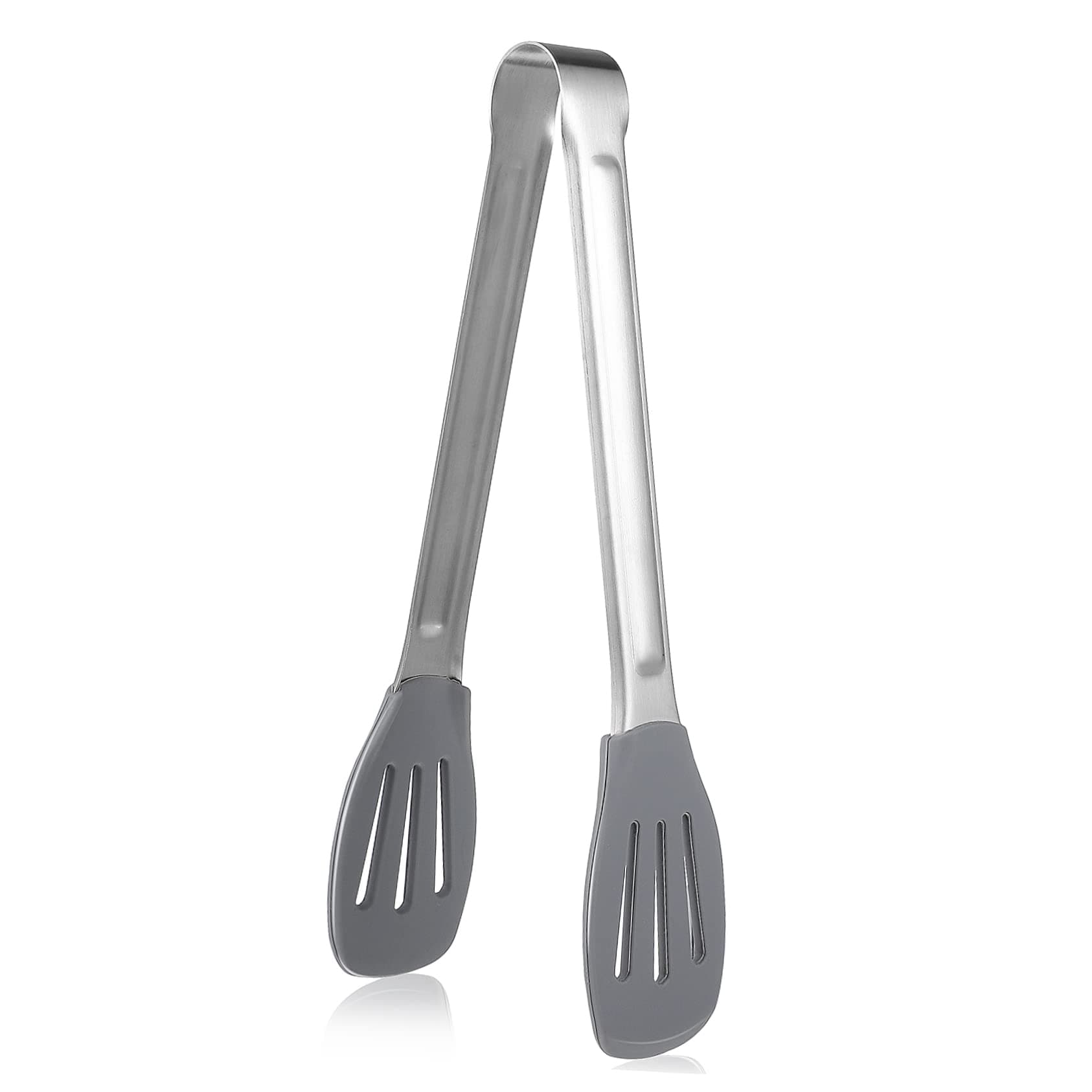 Zerodeko Stainless Steel Cooking Tongs with Silicone Versatile Kitchen Tool for Grilling Frying Serving for Food Preparation