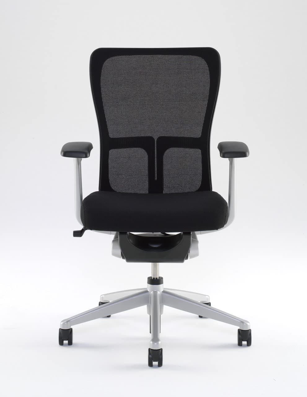 Haworth Zody High Performance Office Chair with Ergonomic Adjustments and Flexible Mesh Back (Black/Without Lumbar Support)