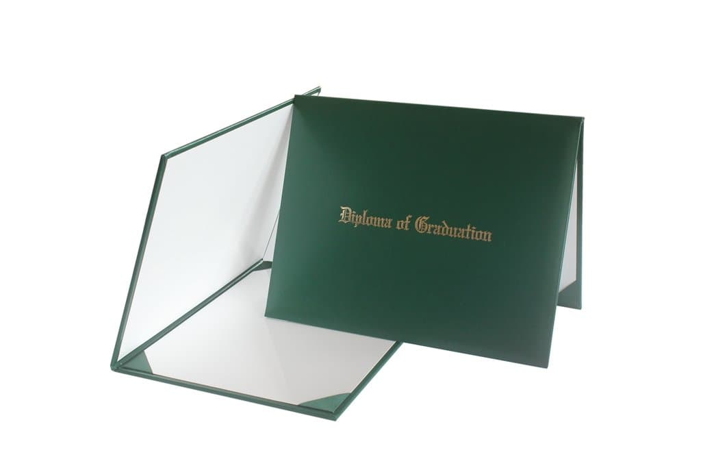 "Diploma Of Graduation" Diploma Cover 8 1/2" x 11"(Green)
