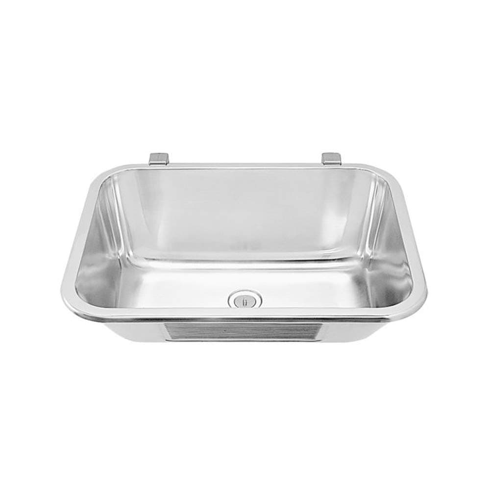 Intra Utility Sink with one Bowl Made of Stainless Steel for Wall mounting VK60STD, Grey