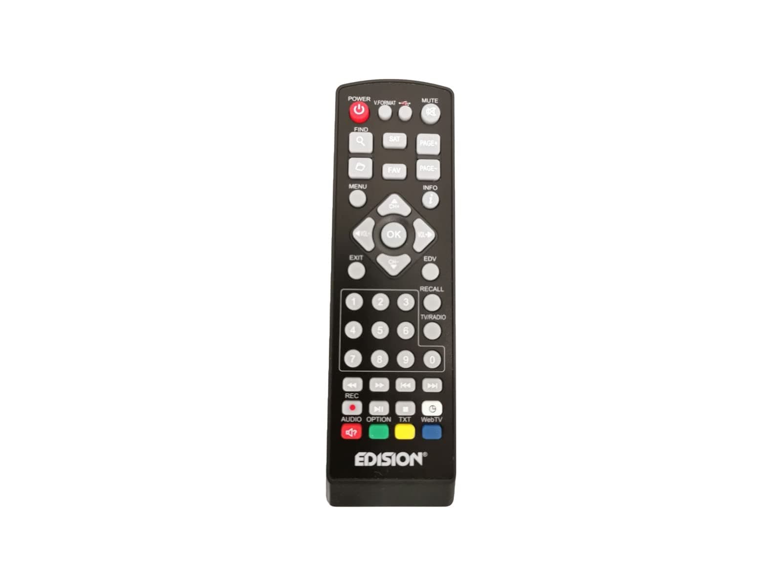 Edision Original Remote Control Progressiv Nano, Nano +, Proton