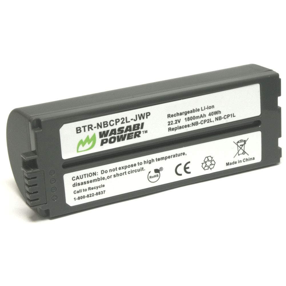 Battery for Canon NB-CP2L, NB-CP1L and Canon Compact Photo Printers SELPHY CP100, CP200, CP220, CP300, CP330, CP400, CP510, CP600, CP710, CP730, CP770, CP780, CP790, CP800, CP900, CP910