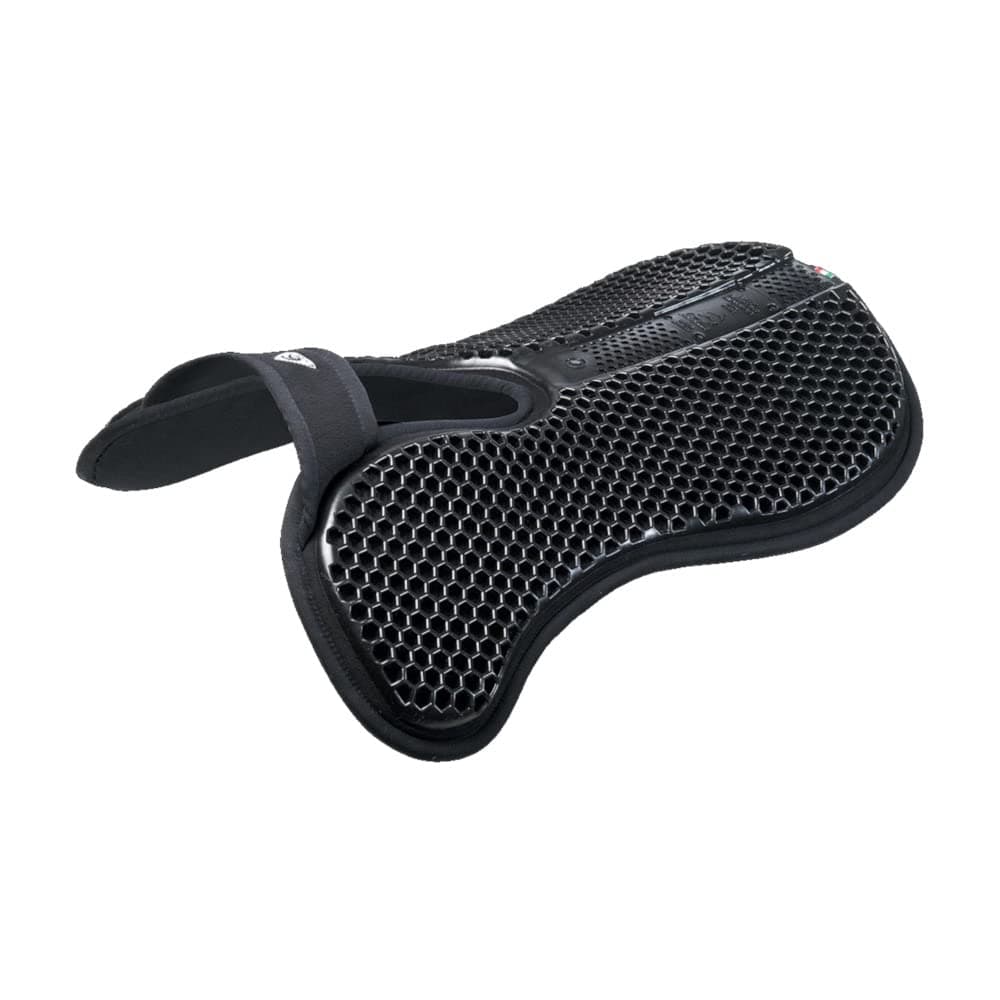 Acavallo Wither Free Hexagonal Gel & Memory Foam Half Pad - Black