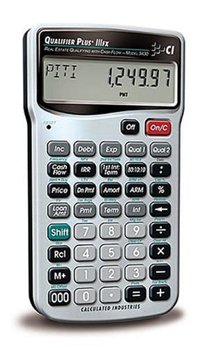 Calculated Industries3430 Qualifier Plus IIIfx Advanced Real Estate Mortgage Finance Calculator | Clearly-Labeled Keys | Buyer Pre-Qualifying | Payments, Amortizations, ARMs, Combos, FHA/VA, More