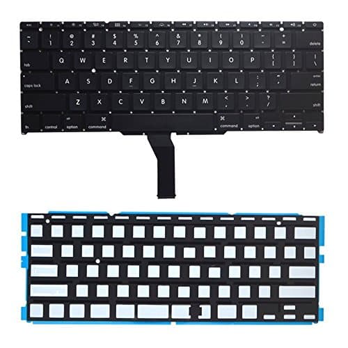 Cool-See Replacement Backlit Backlight Keyboard With 100 Pce Screws For MacBook Air 11" A1370 (Mid 2011) / A1465 (Mid 2012-Early 2015) MC968 MC969 MD223 MD224 MD711 MD712 MJVM2 MJVP2