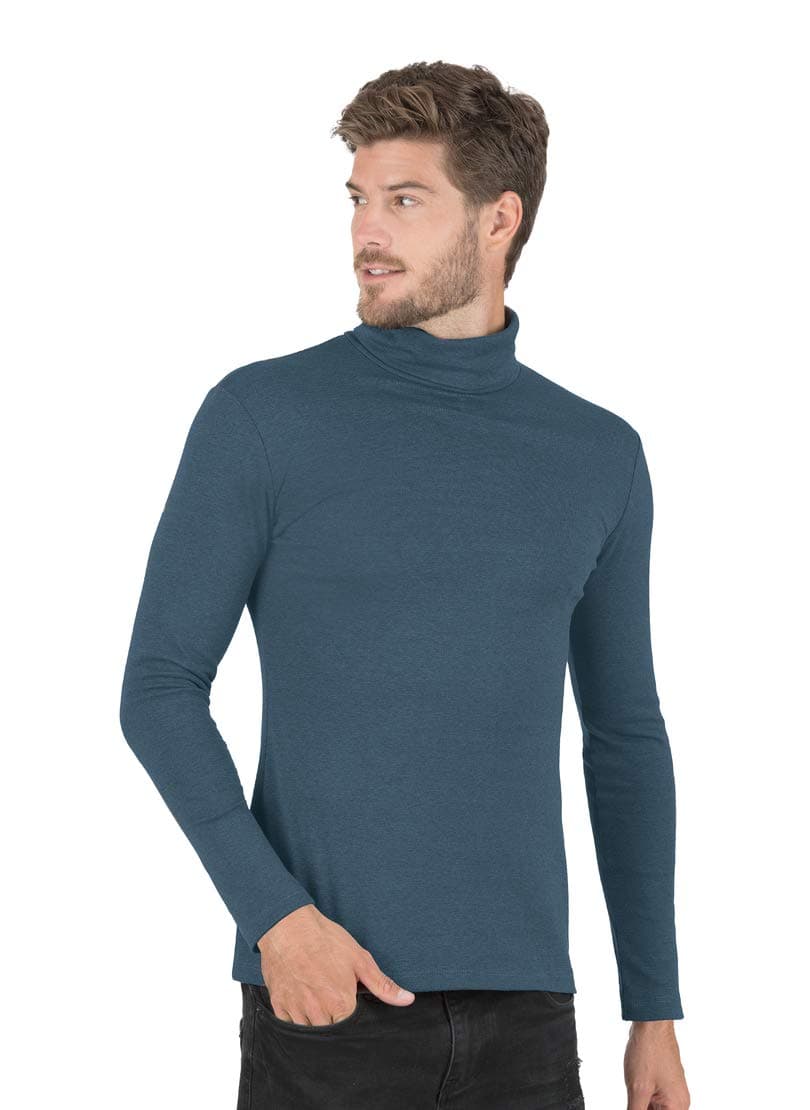 Trigema Men's Turtleneck Long-Sleeved Shirt