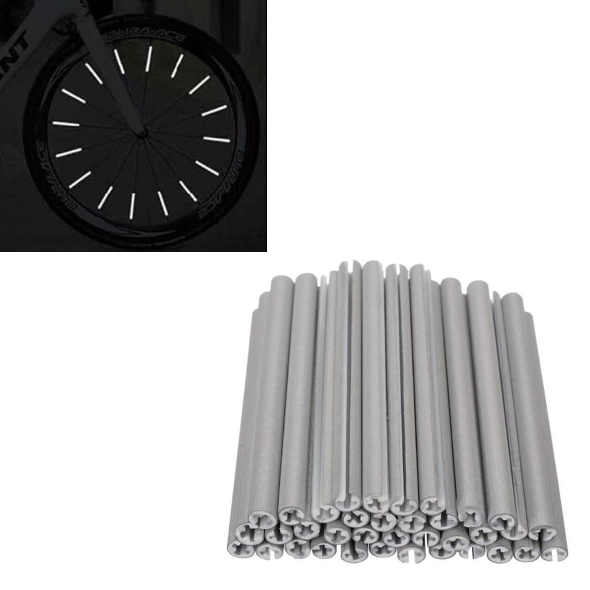 3M Bicycle Spoke Reflector, Bike Reflective Strips for 360° Visibility Easy Install Night Safety Tape Waterproof for Road Mountain, and Kids’ Bikes