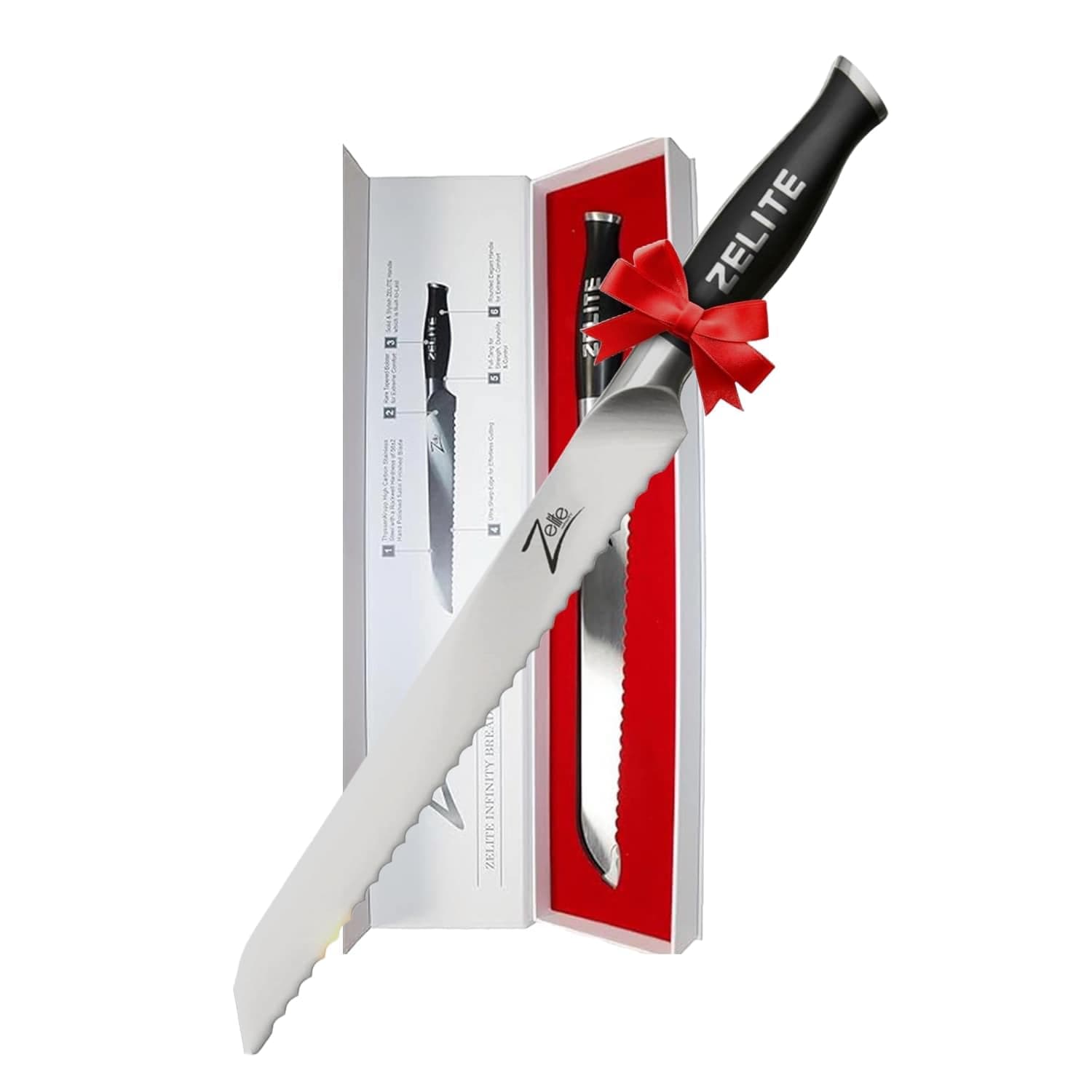 CPシリーズ グループ1 Bread Knife 10" ブラック GE-BRED-56RW