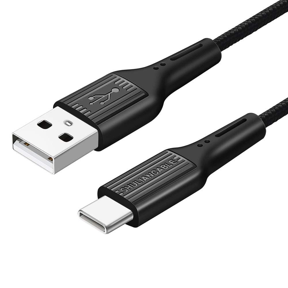 SHULIANCABLE USB Type C Cable, USB C 2.0 Fast Charge Cable, for Samsung, MacBook, Sony, LG, HTC 10 and More (3.3Ft/1Meter, Black)